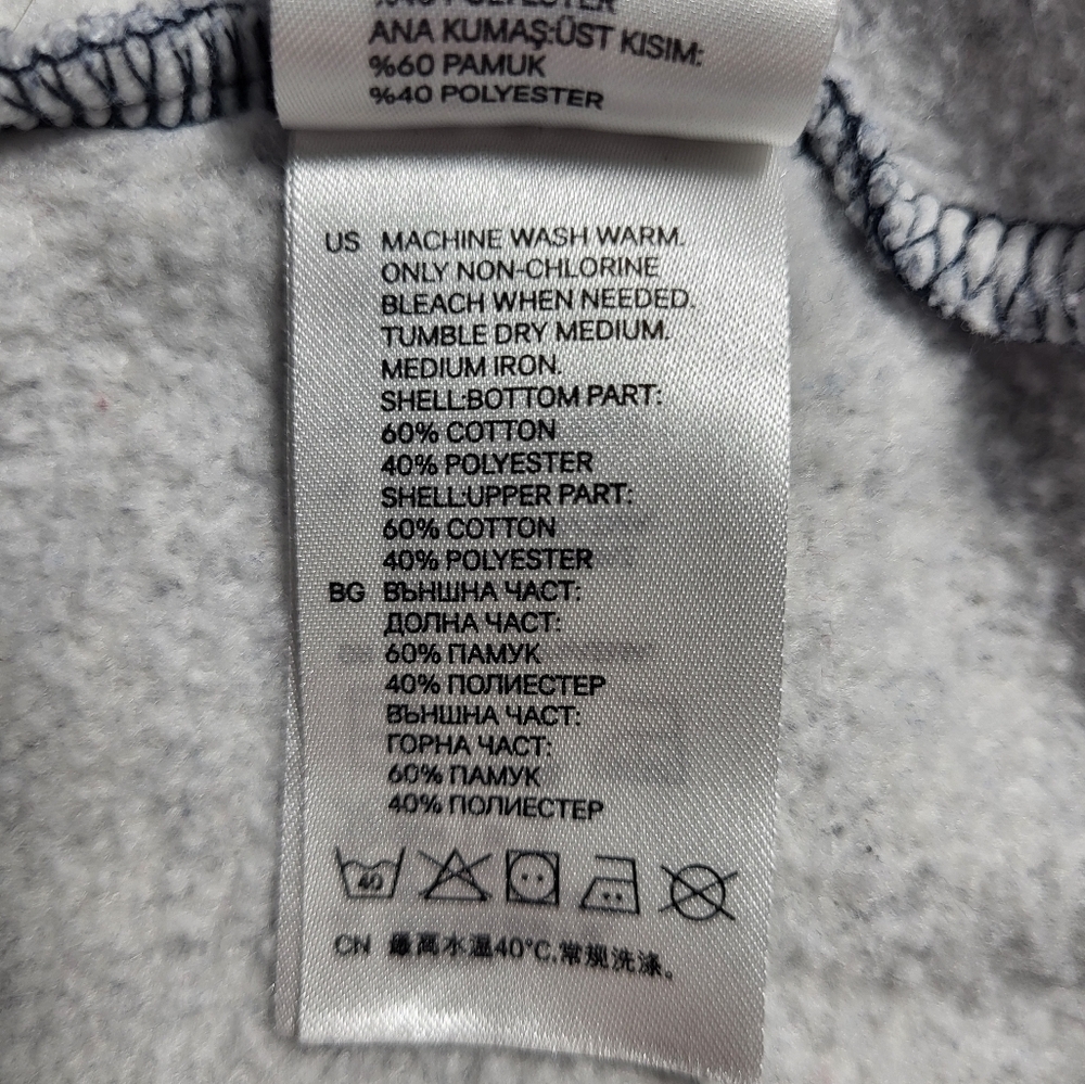 L.O.G.G. Label Of Graded Goods H&M Women's Hoodie Size L Full Zip Fleece Lined - Picture 7 of 7